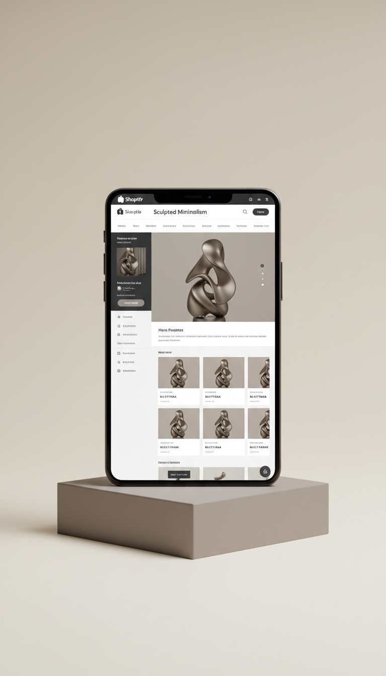 Shopify theme in modern pewter