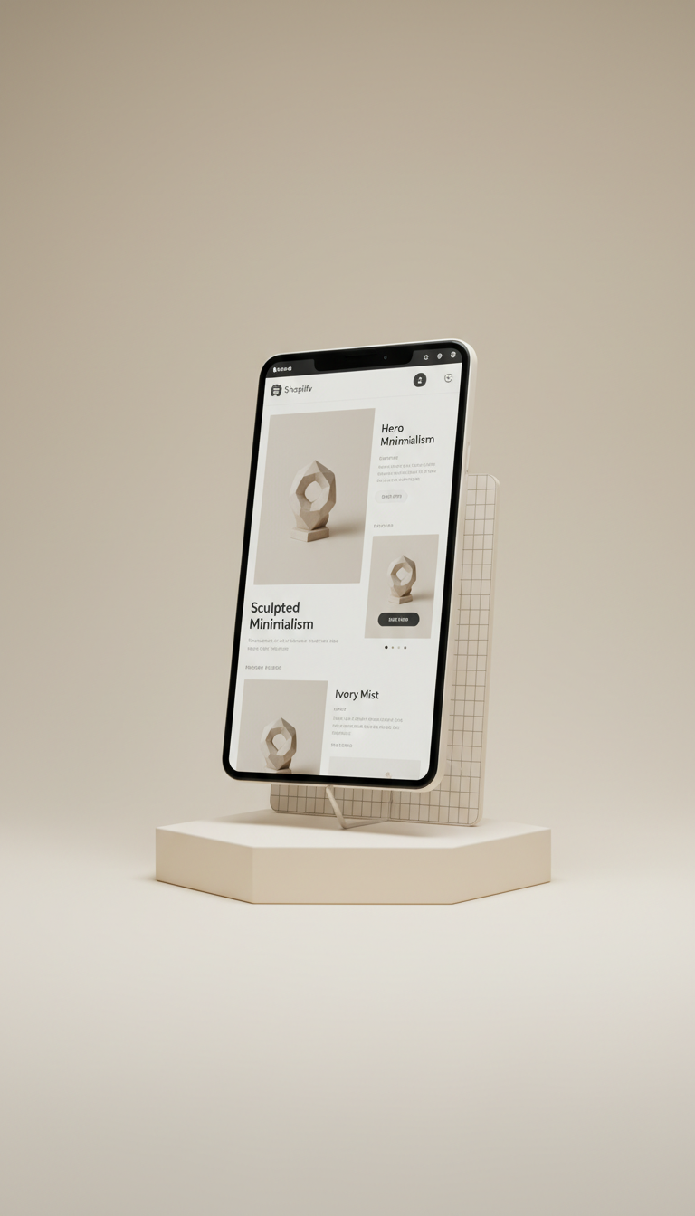 Shopify theme in ivory mist